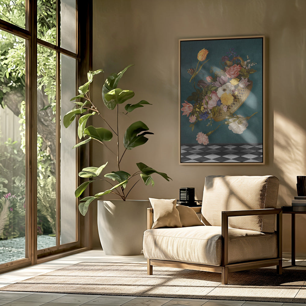 Floating Floral Basket | Poster