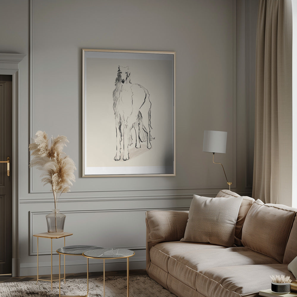 Borzoi Russian Wolfhound Pandc | Poster