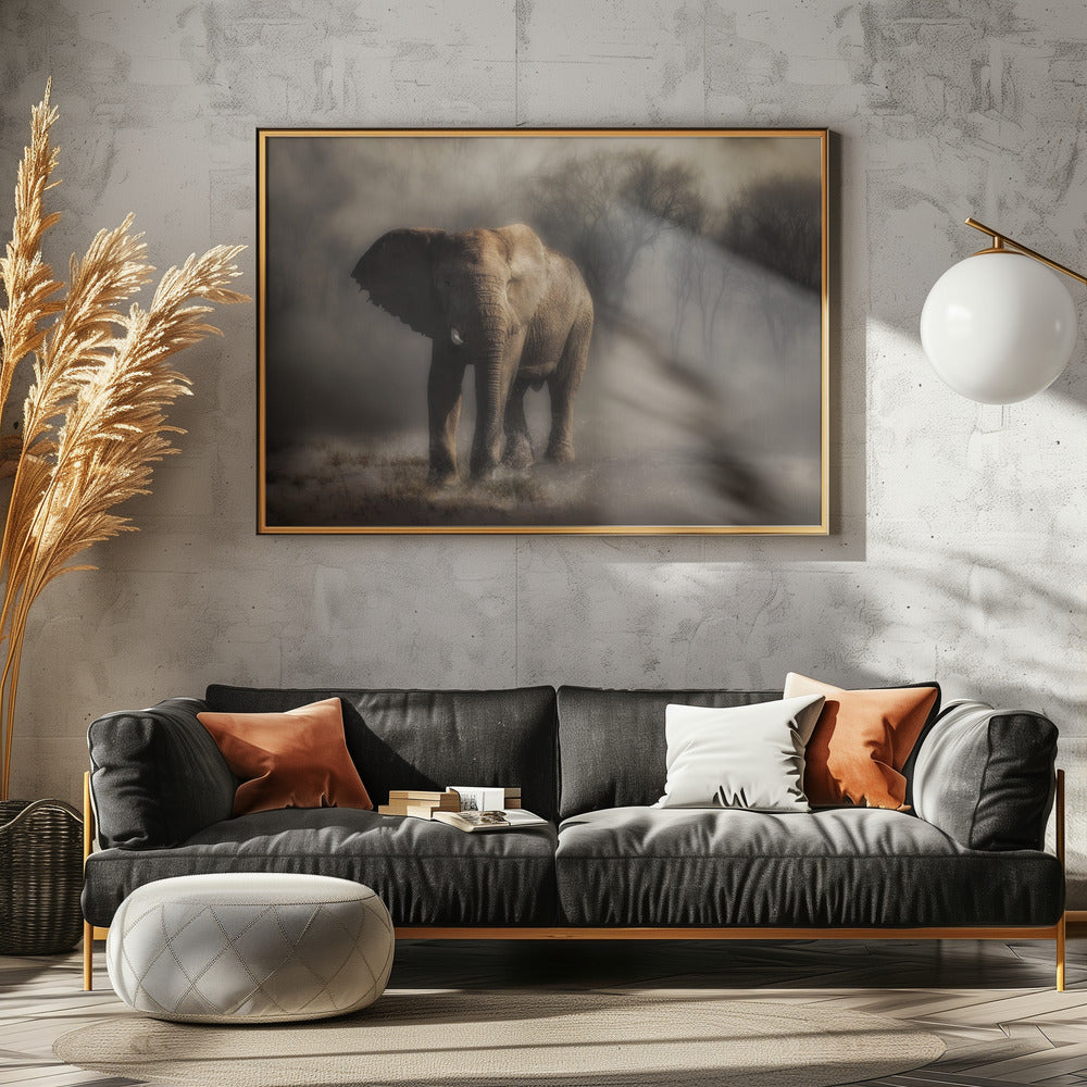 “....elephant drinking water...’ | Canvas
