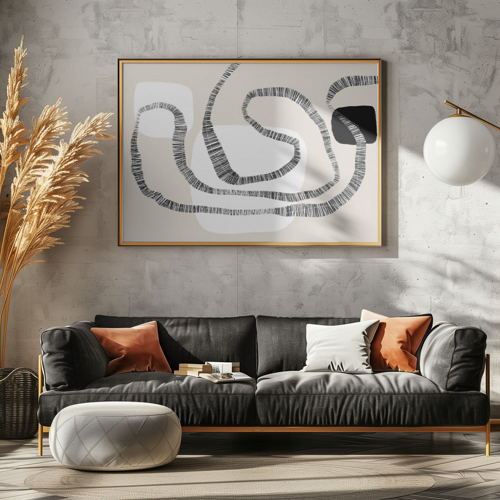 Bold Lines And Geometric Forms | Poster