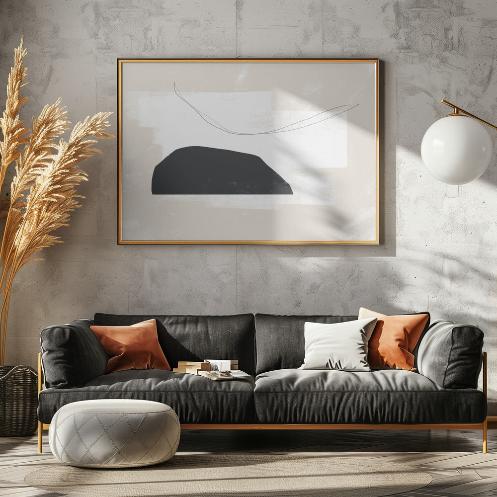 Black Geometric Shapes | Poster