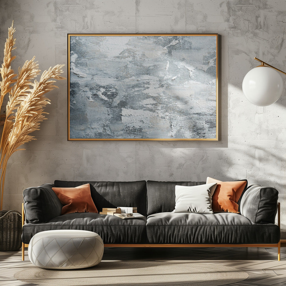 Cool Gray And White Tones | Poster