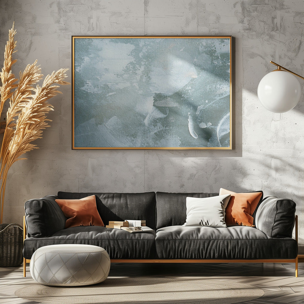 Green and White Acrylic | Poster