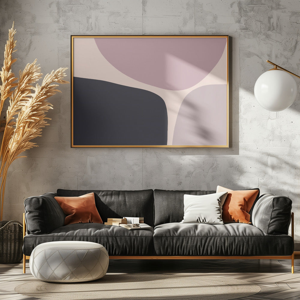Organic Shapes In Muted Tones | Poster