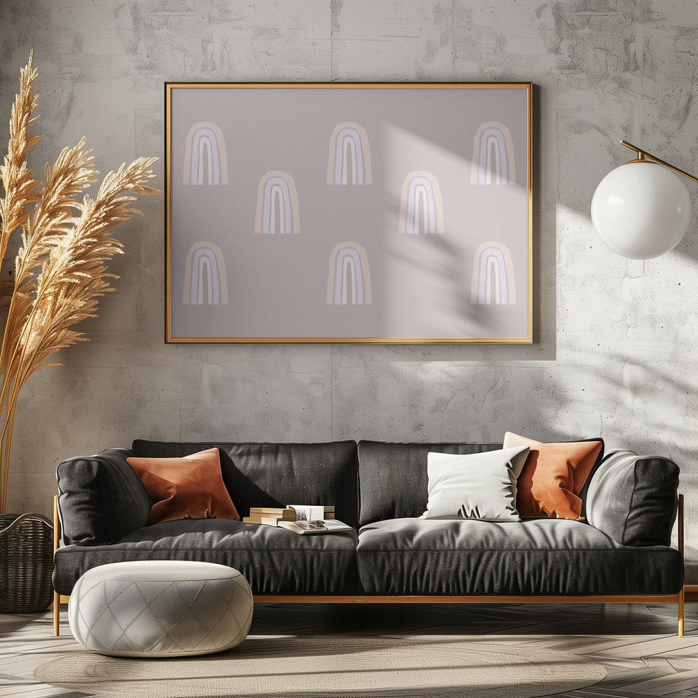Pastel Arches Pattern | Canvas