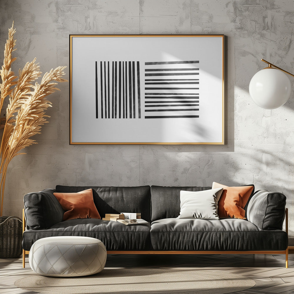 Parallel Black Lines | Poster