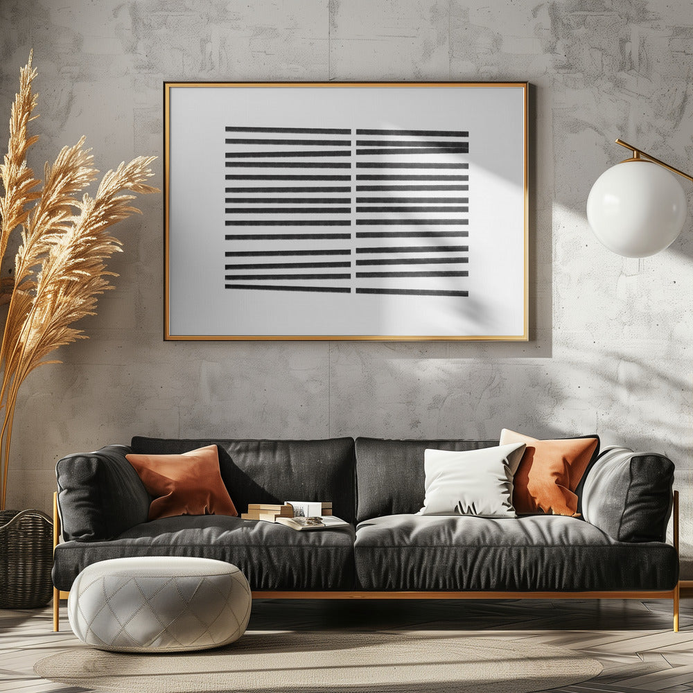 Parallel Black Lines | Poster