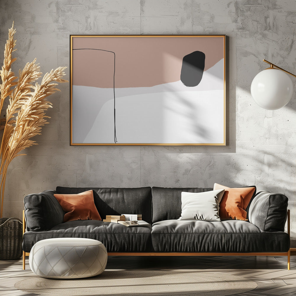 Minimalist Bold Black Shapes | Poster