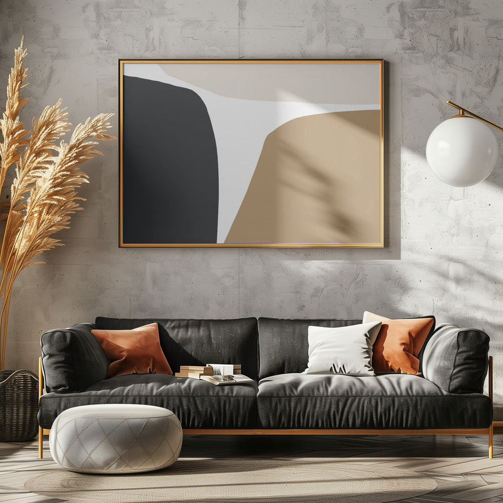 Geometric Shapes in Neutral Tones | Poster