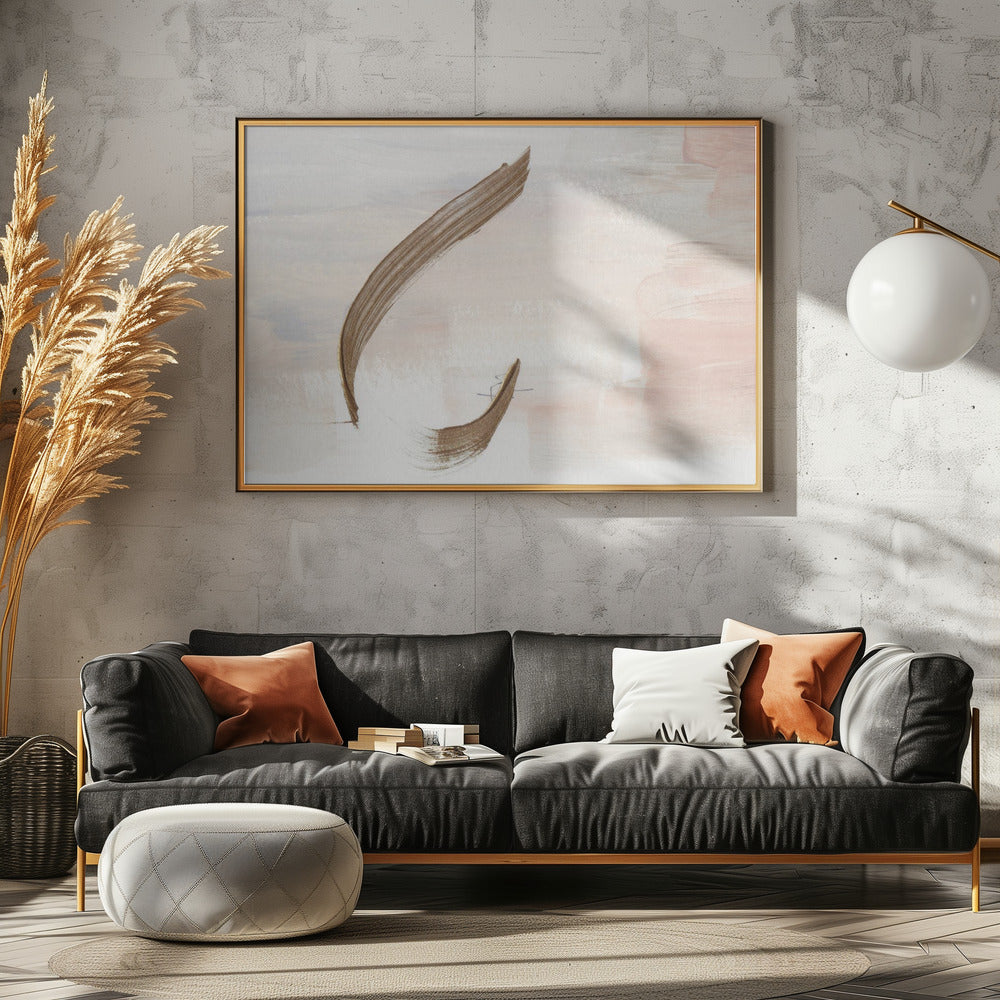 Gentle Brushstrokes in Earthy Tones | Poster