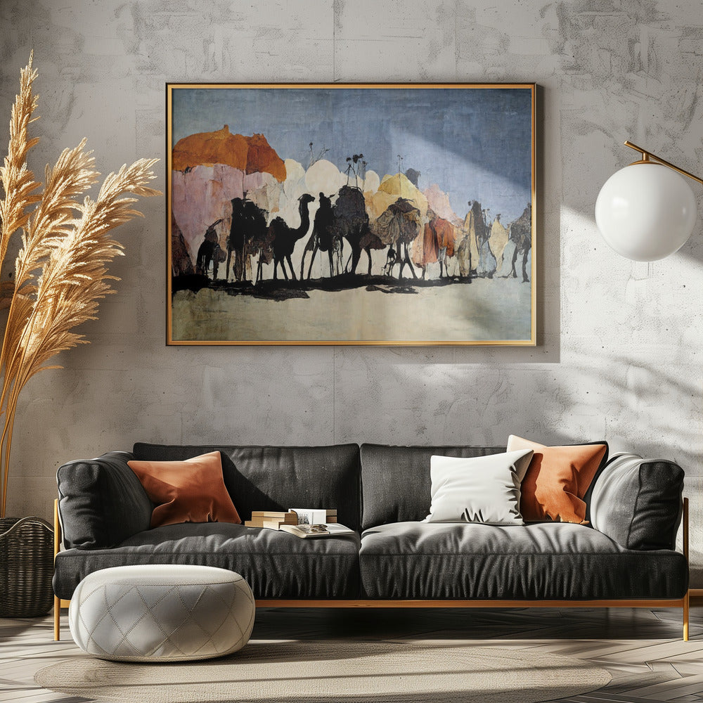 Desert Caravan Journey | Canvas