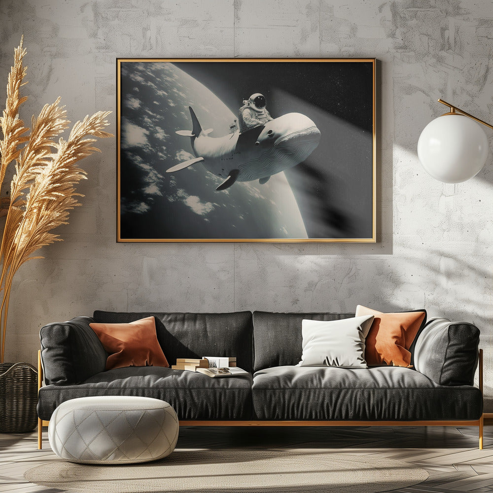 Cosmic Whale Ride | Canvas