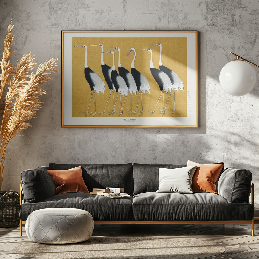 Japanese Red Crown Crane | Poster
