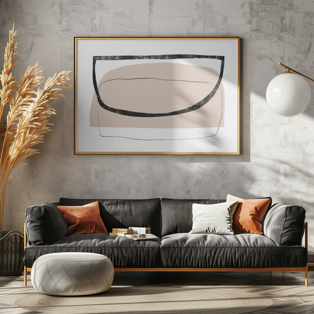 Geometric Shapes And Neutral Tones | Canvas