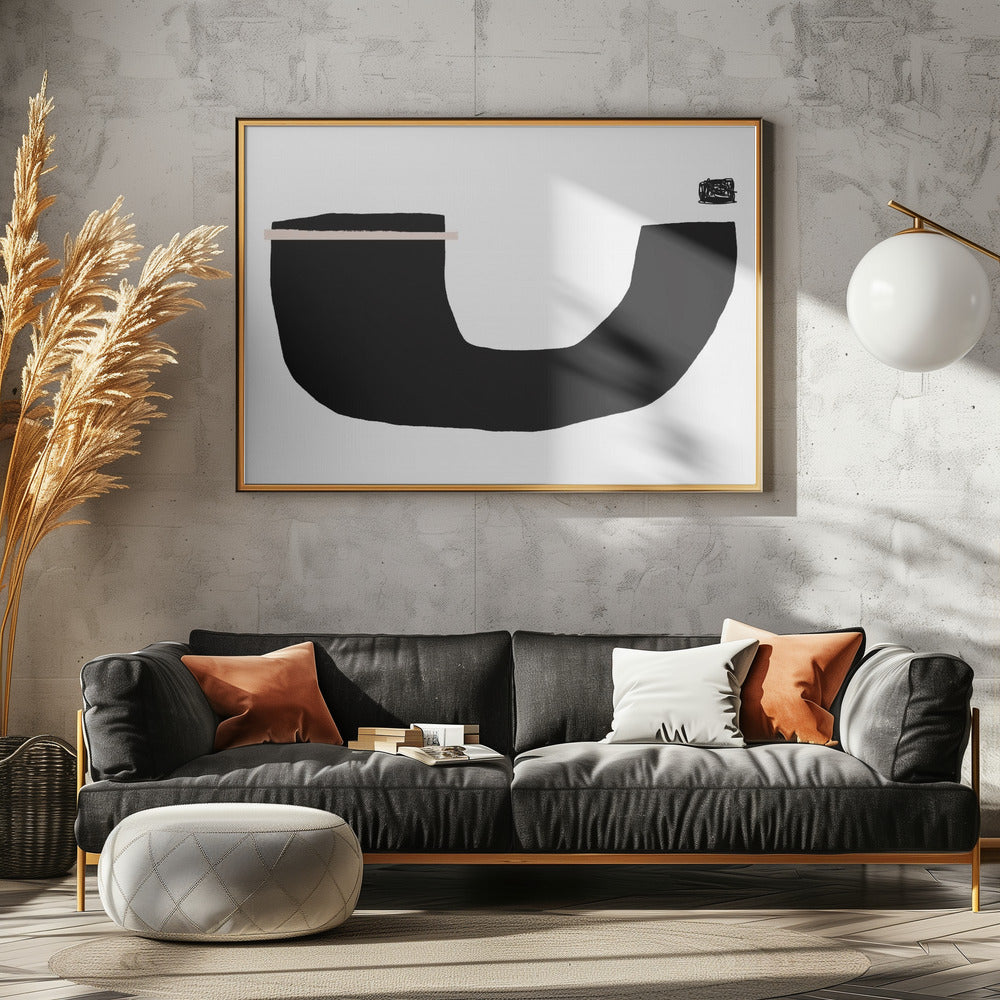 Black Geometric Shapes | Canvas