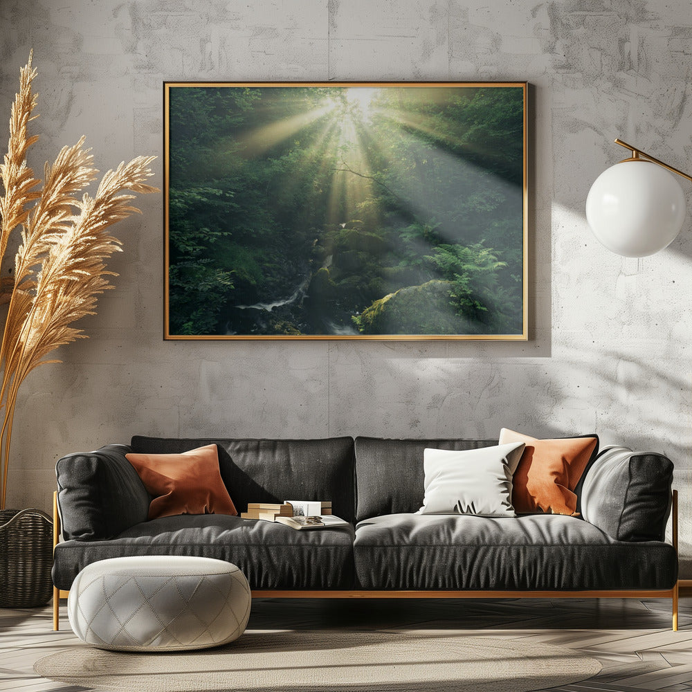 Green Rays | Canvas