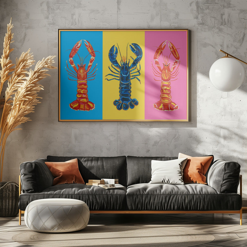 Lobster Langoustines Pop Art | Poster