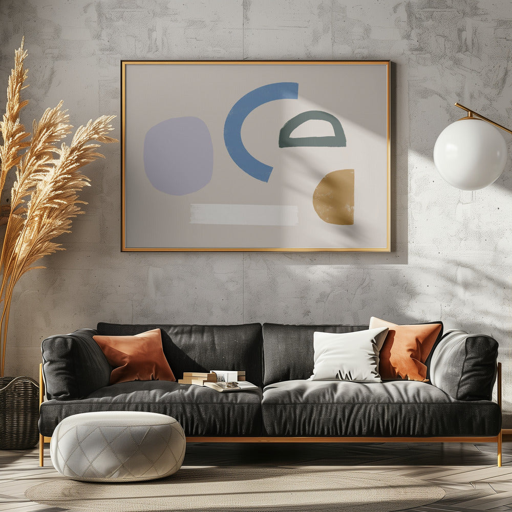 Minimalist Shapes in Muted Colors | Canvas