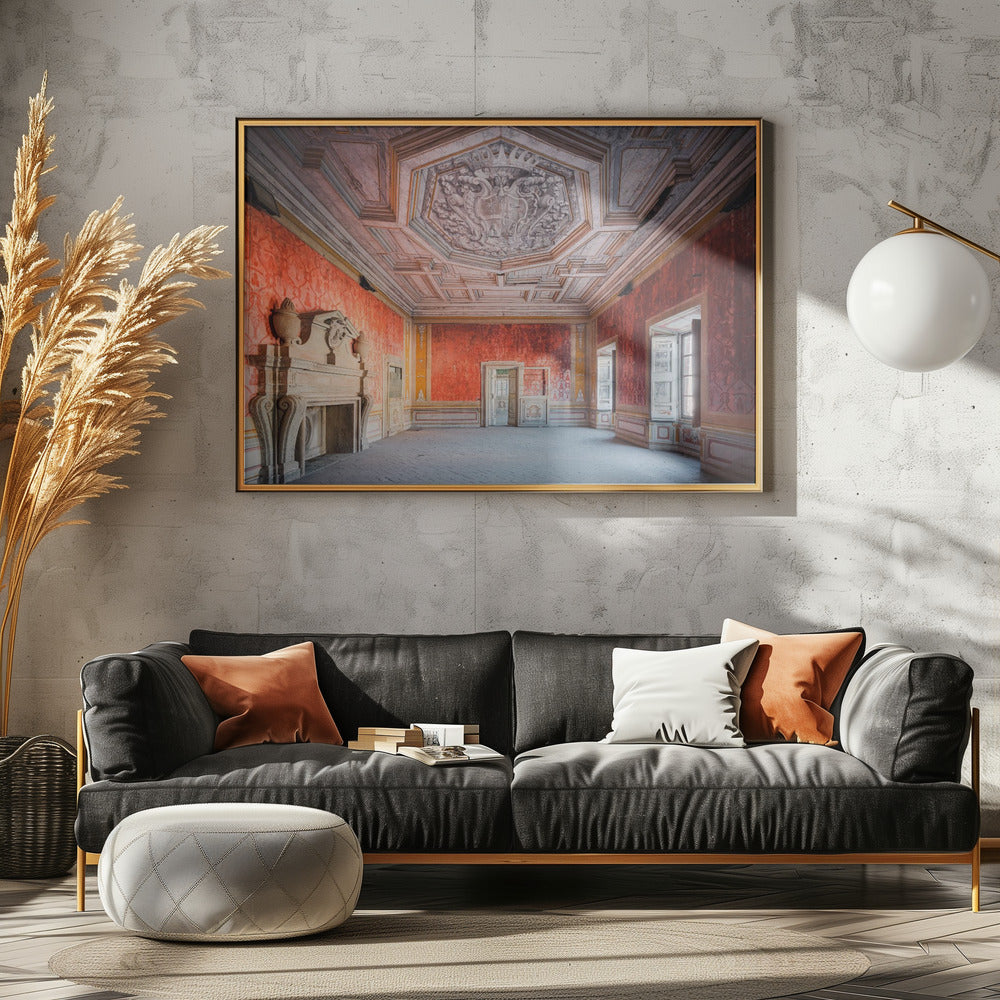 Abandoned Red Room | Canvas