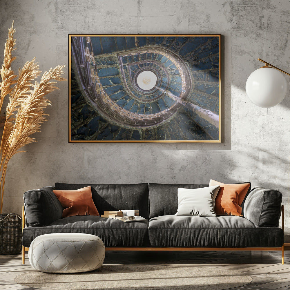 Blue Staircase | Canvas