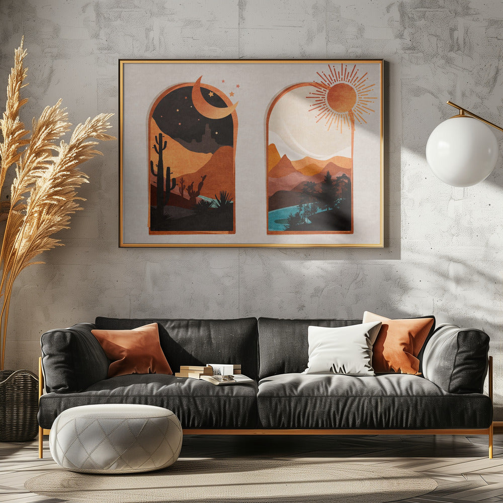 Desert's Dawn & Dusk | Poster