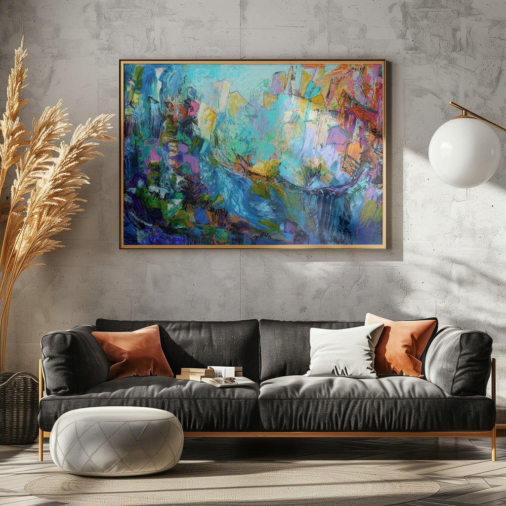 Luminous Petal Cascade | Canvas