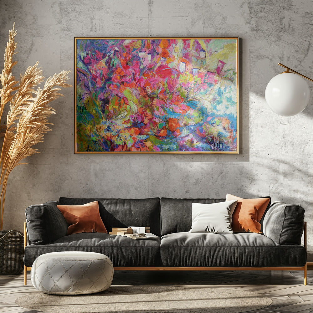 Luminous Petal Cascade | Poster
