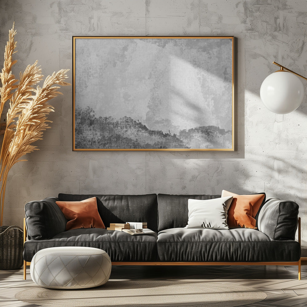 Grayscale Mountains | Canvas