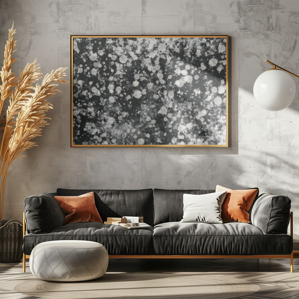 Dynamic Black and White Mystic Dots | Canvas