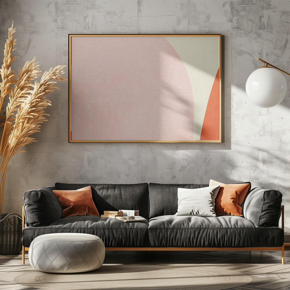 Warm Pastel Geometry | Poster
