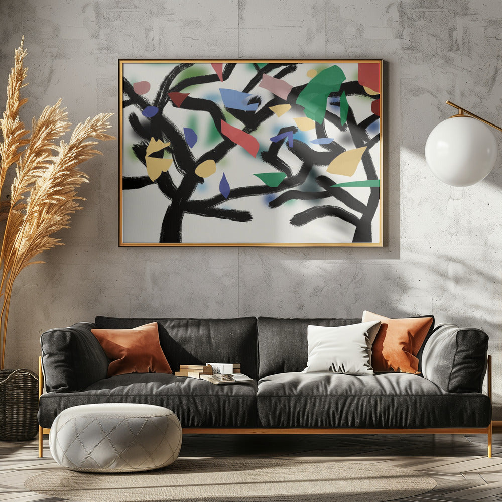 Colorful Branch Dance | Poster