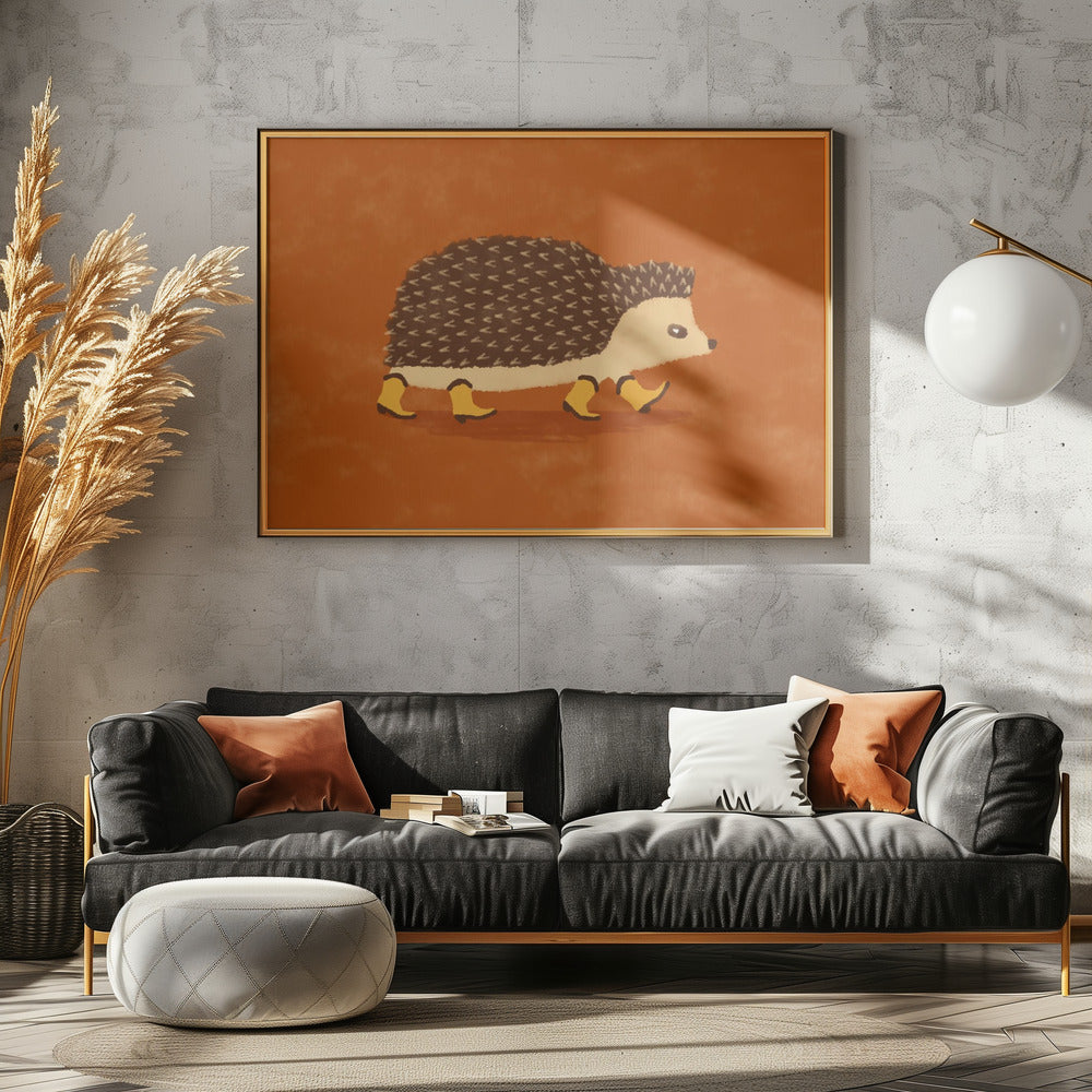Sonny the Hedgehog Running In Cowboy Boots | Canvas