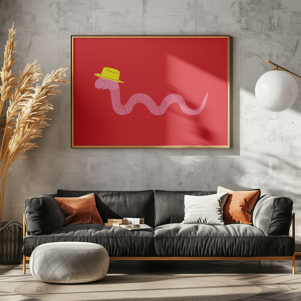 Wiggly Western Worm | Poster