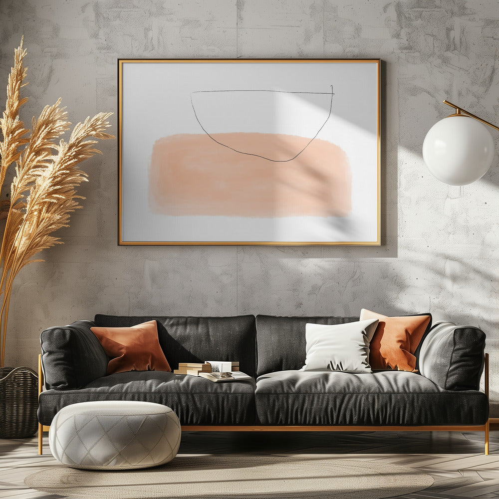 Bowl on Peach Canvas | Canvas