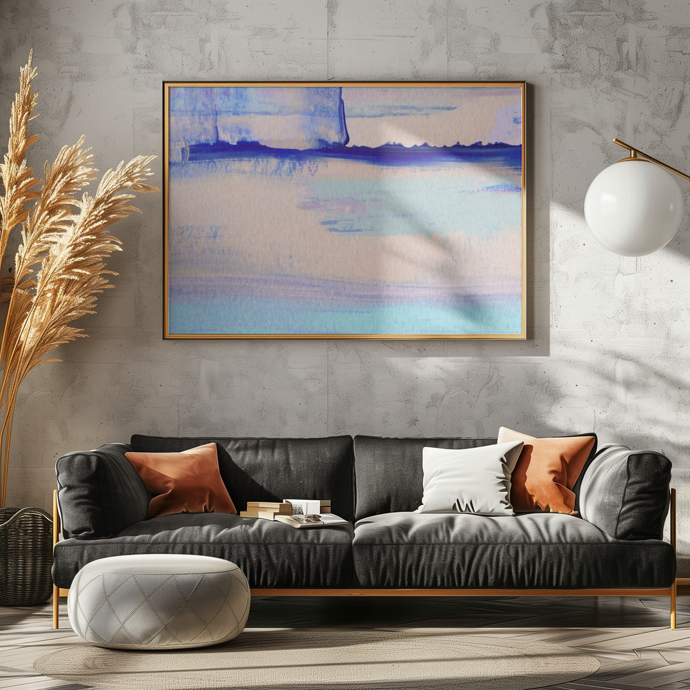 Pastel Colors Blended With Vibrant Blues | Canvas
