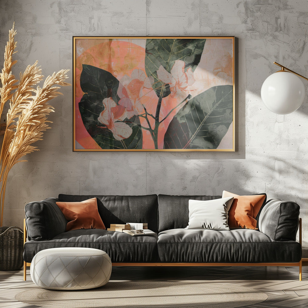 Golden Bloom Fusion | Canvas