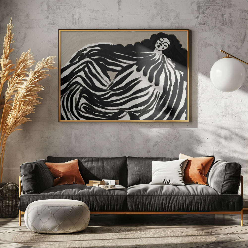 Monochrome Waves | Canvas