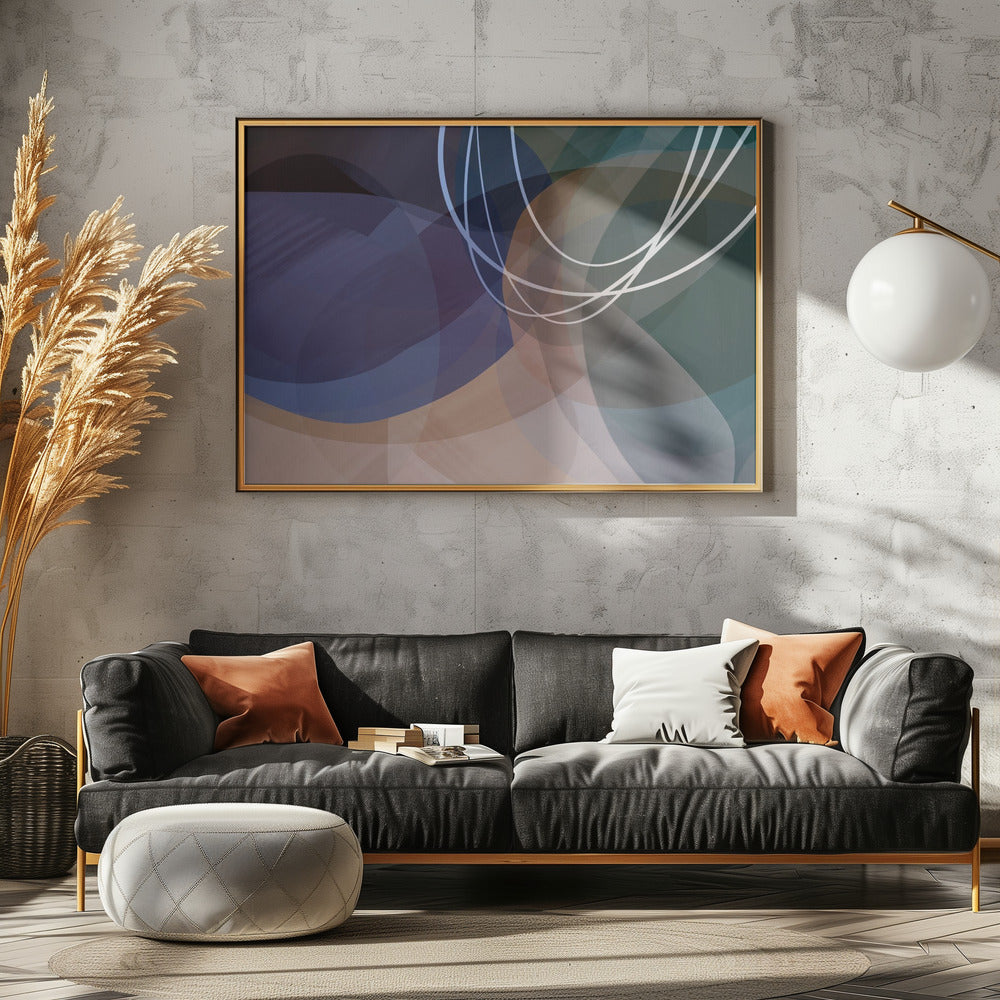 Dusty Rose Shapes 4 | Canvas