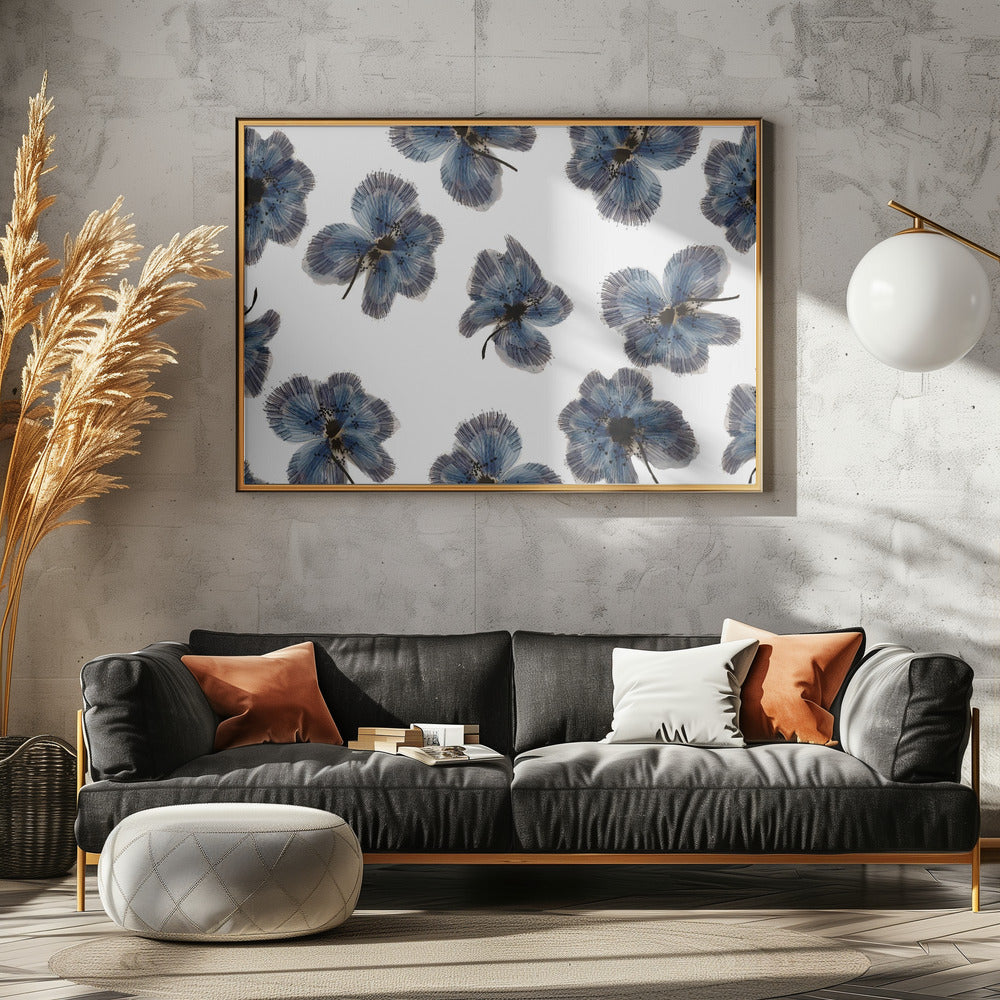 Navy Floral Mix | Poster