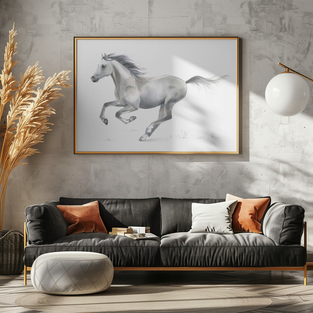 Dynamic Grace of A Galloping Horse | Poster