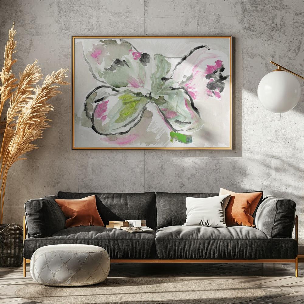Abstract Purple Violet Pink Hues Floral 2 | Poster