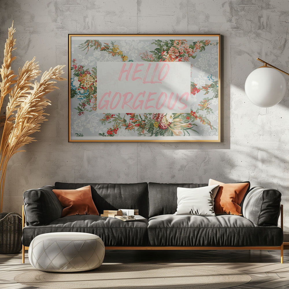 Hellogorgeousbluefloral Ratio2x3 | Canvas
