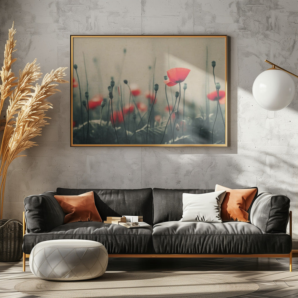 Poppies in the Mist | Poster