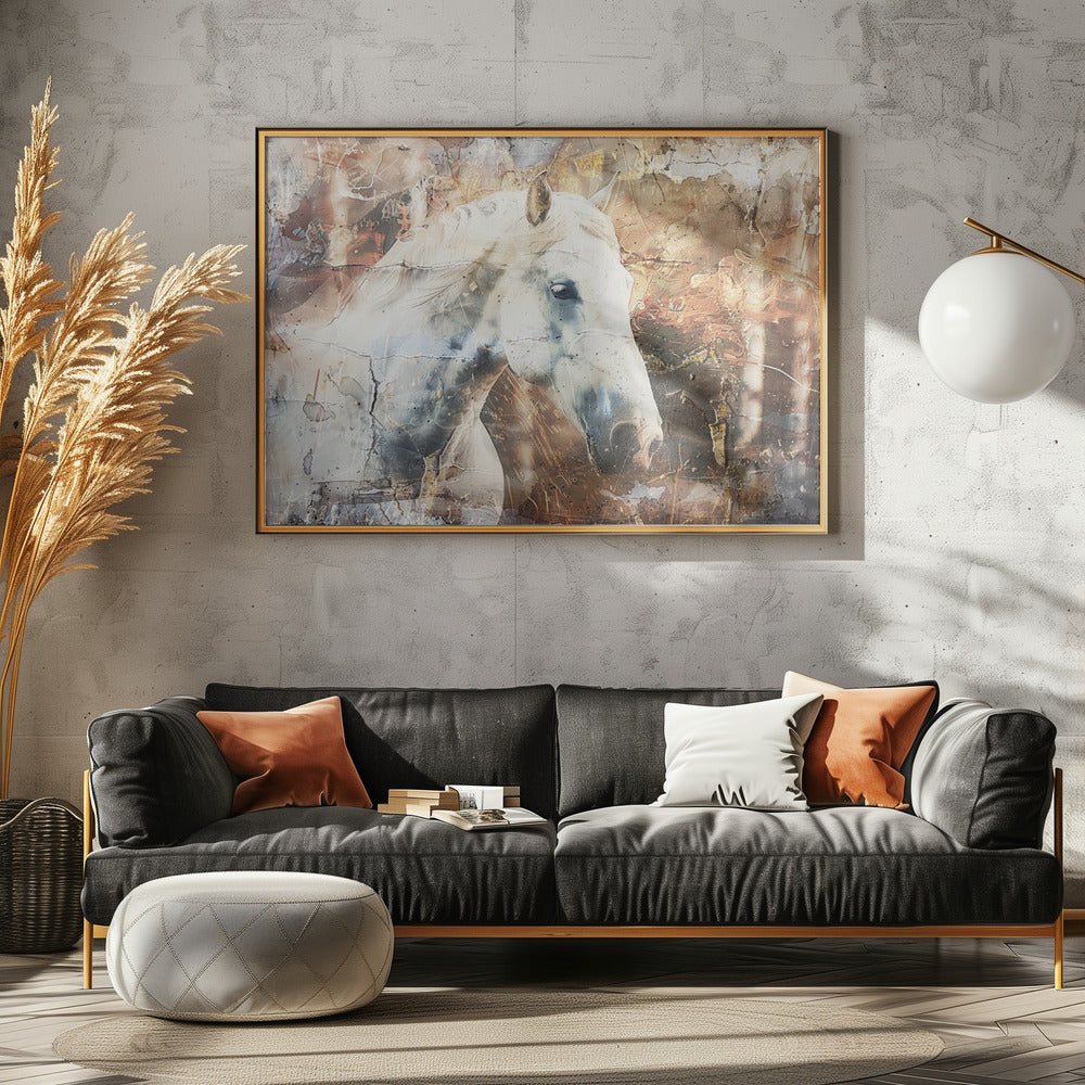 Horse Animal Vintage Art Illustration Wallart 05 | Poster