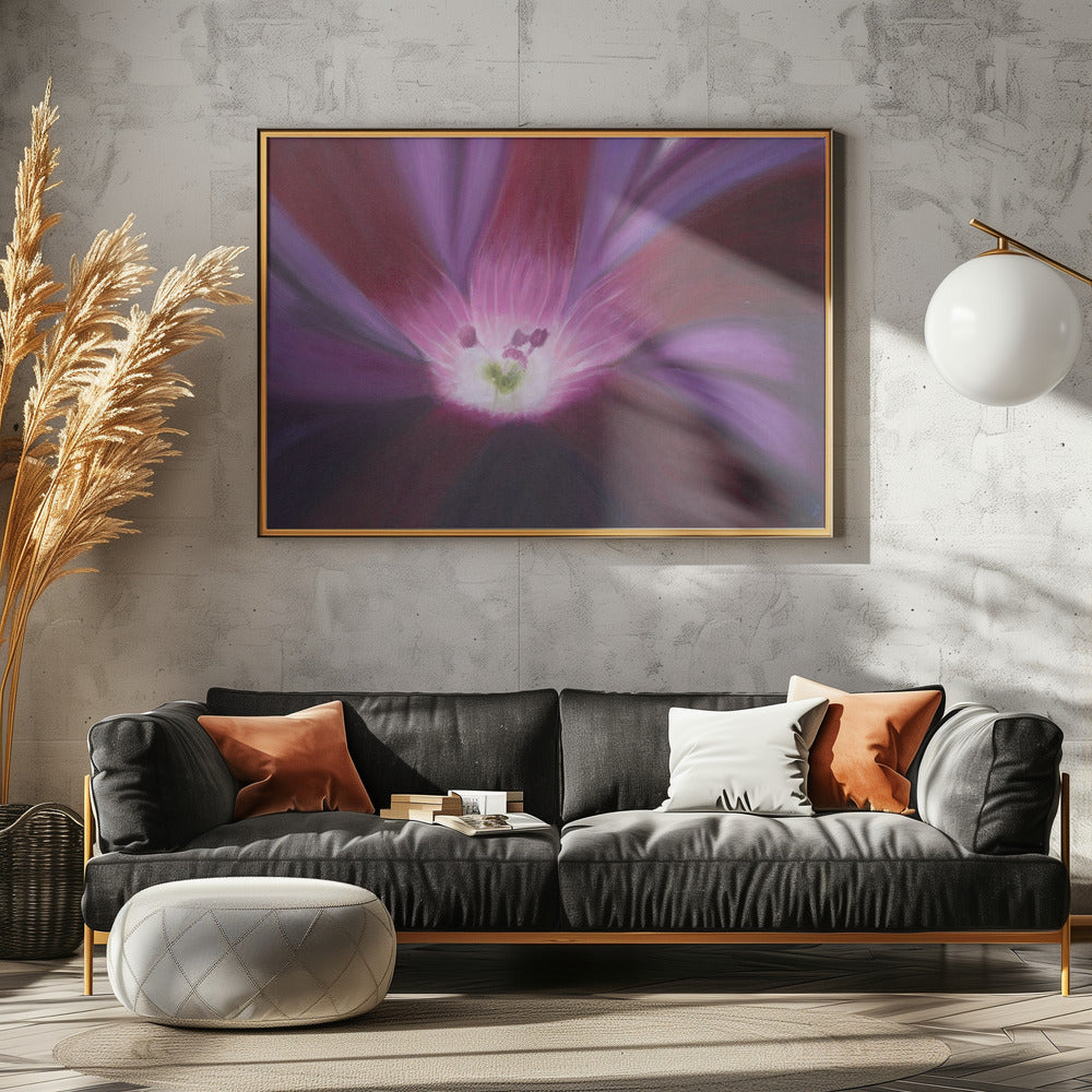 Purple Flower Oil on Canvas | Canvas
