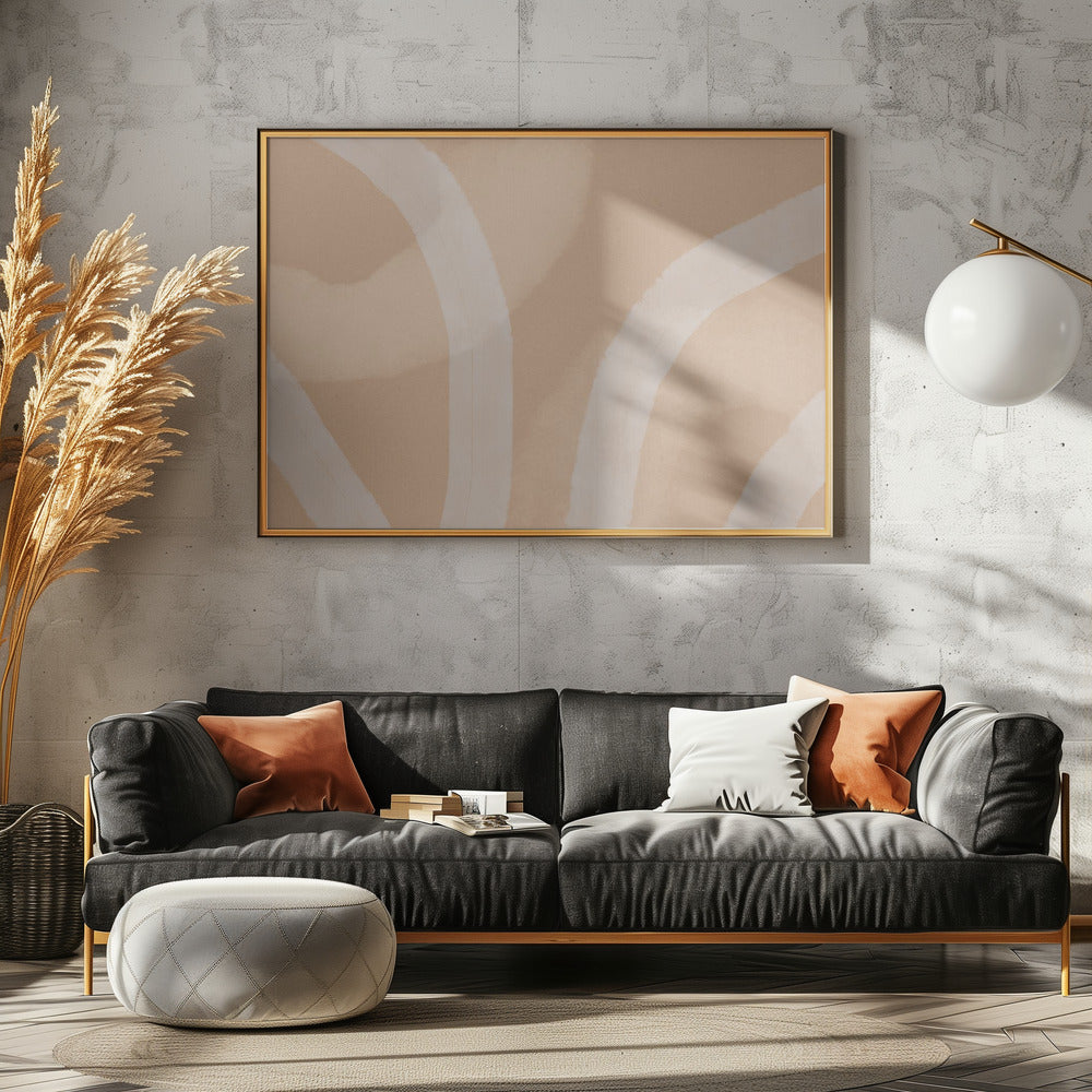 Neutral Abstract Watercolor. Minimalist In Pastel Colors No. 5 | Poster