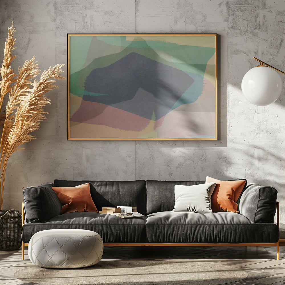 Abstract Dipped Landscape 6 | Poster