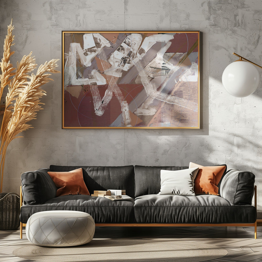 Abstract Circles and Textures 2 | Poster