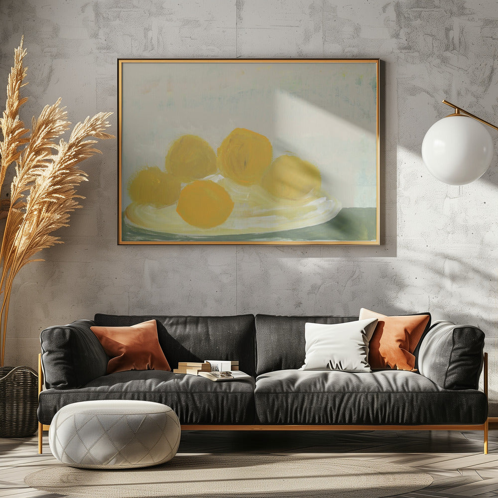 Limoni sul piatto No 1 | Poster