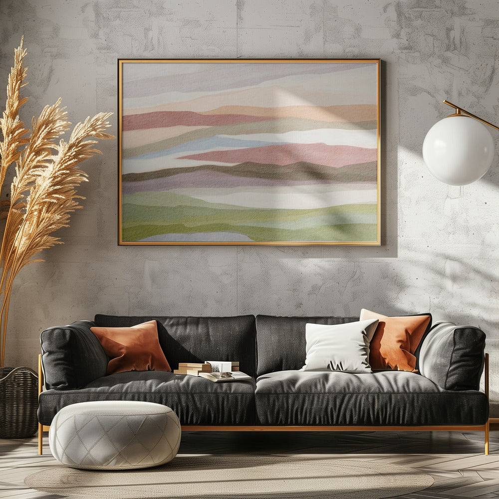 Abstract watercolor landscape | Canvas